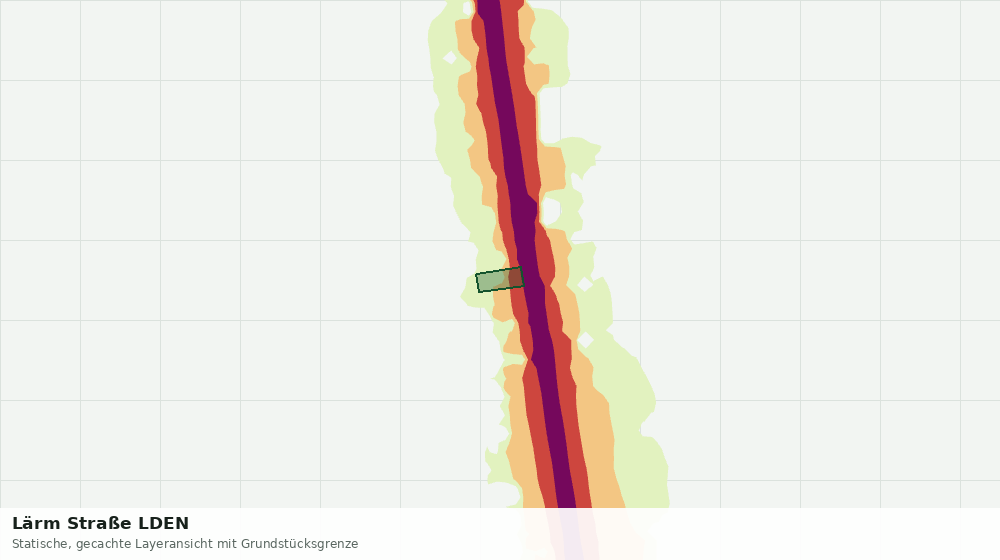 Statische Kartenansicht: Lärm Straße LDEN