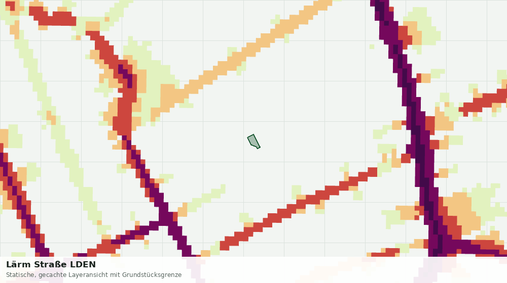 Statische Kartenansicht: Lärm Straße LDEN