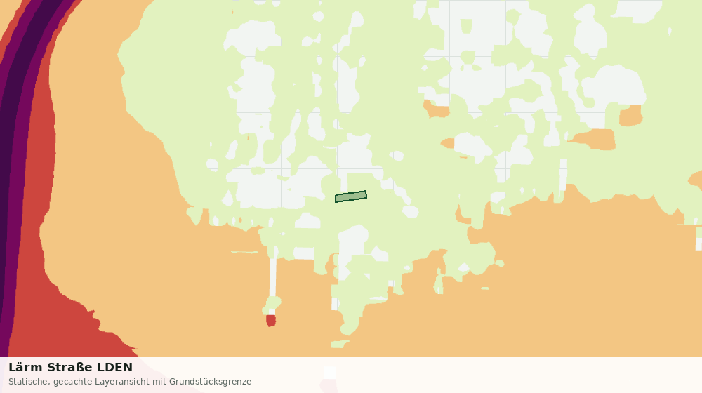 Statische Kartenansicht: Lärm Straße LDEN
