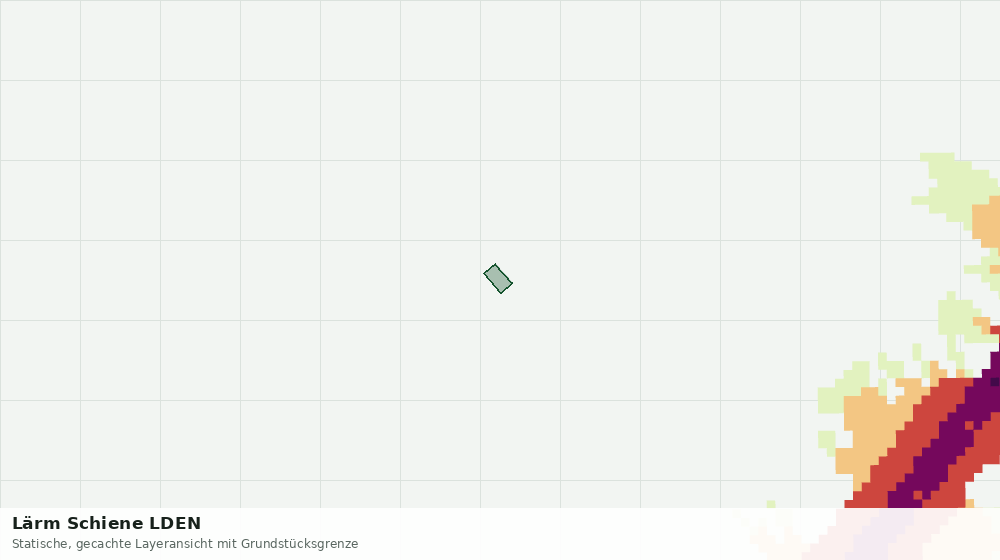 Statische Kartenansicht: Lärm Schiene LDEN