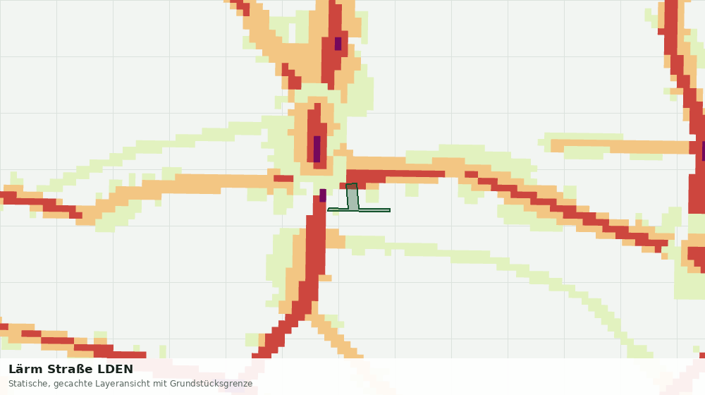 Statische Kartenansicht: Lärm Straße LDEN