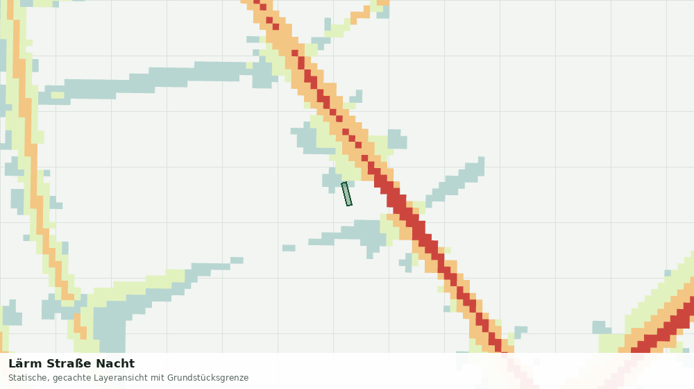 Statische Kartenansicht: Lärm Straße Nacht