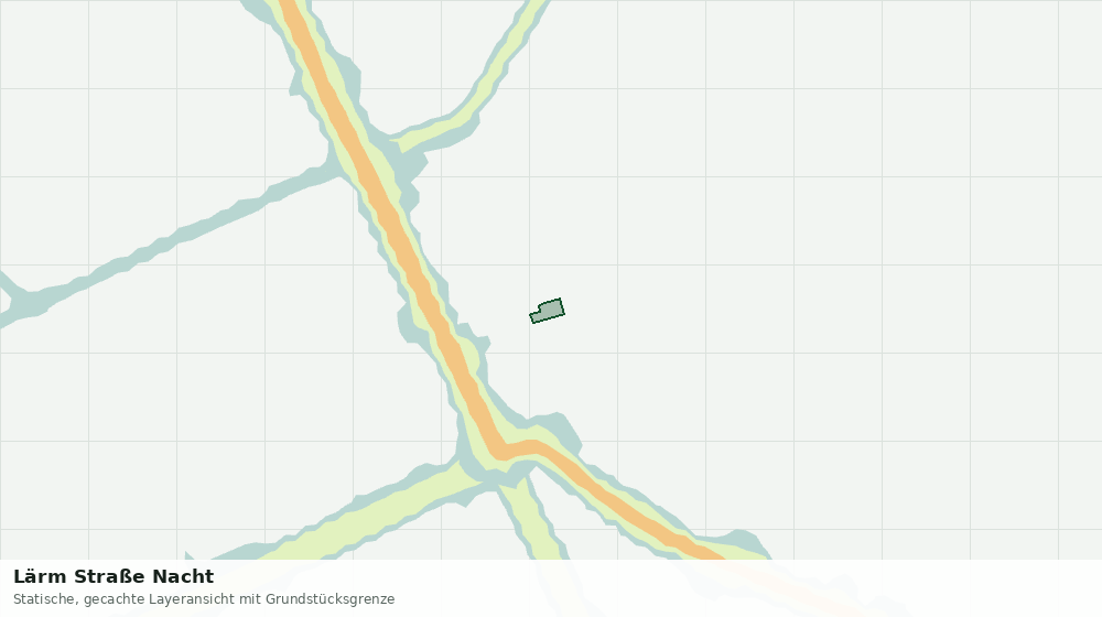 Statische Kartenansicht: Lärm Straße Nacht