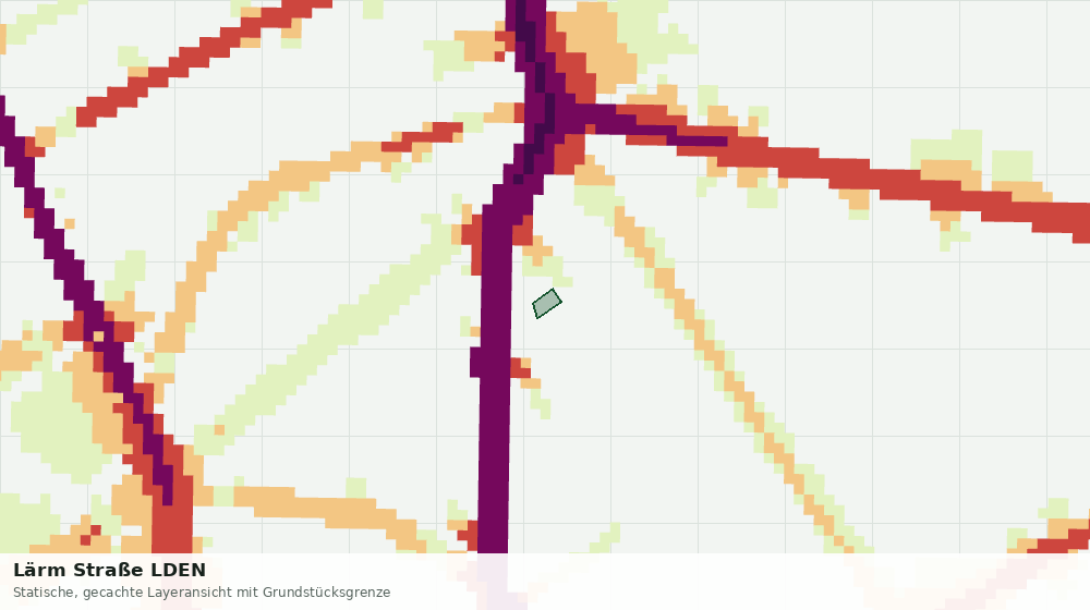 Statische Kartenansicht: Lärm Straße LDEN