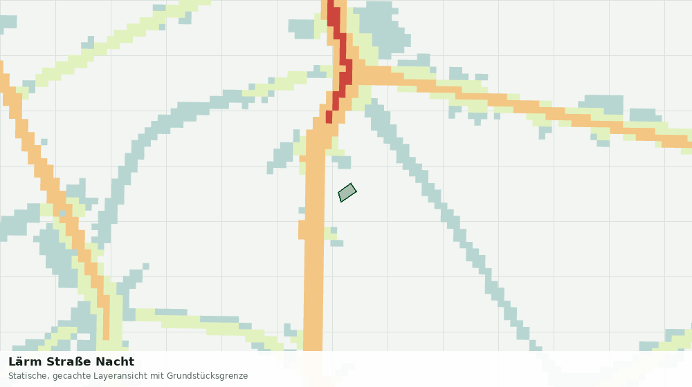Statische Kartenansicht: Lärm Straße Nacht
