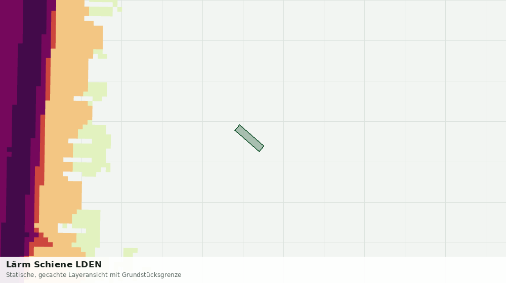 Statische Kartenansicht: Lärm Schiene LDEN