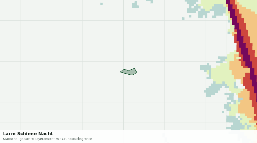 Statische Kartenansicht: Lärm Schiene Nacht