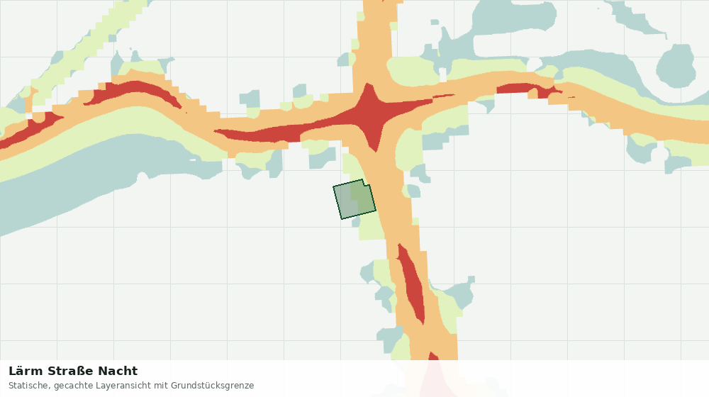 Statische Kartenansicht: Lärm Straße Nacht
