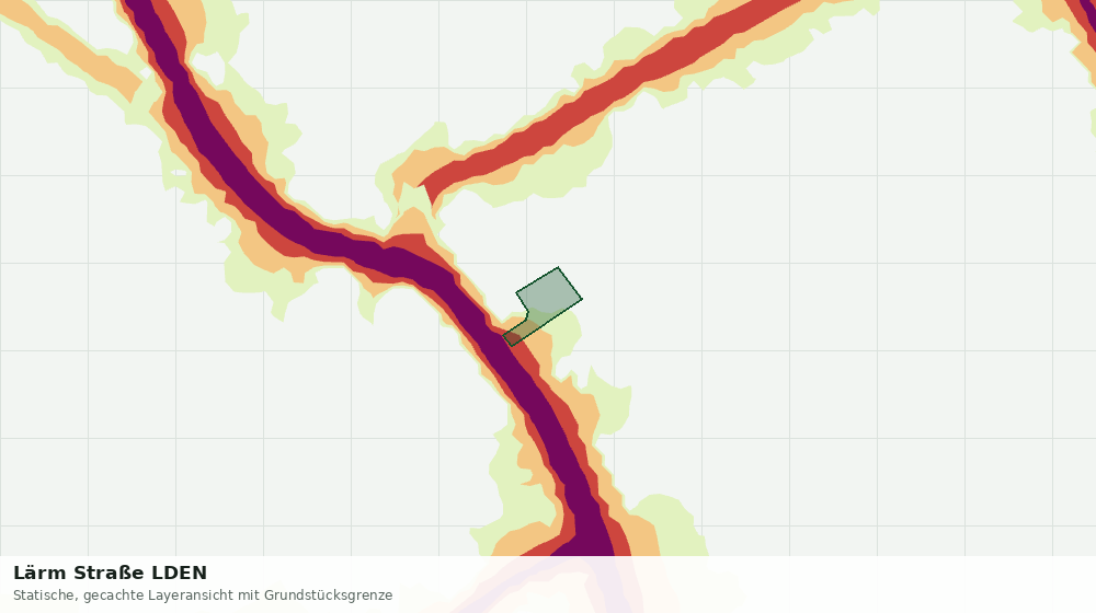 Statische Kartenansicht: Lärm Straße LDEN