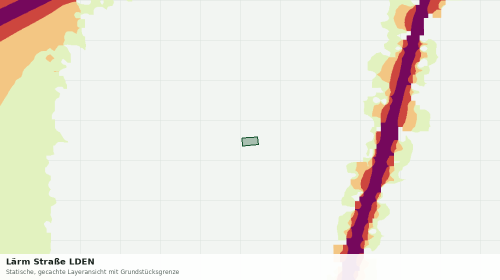 Statische Kartenansicht: Lärm Straße LDEN