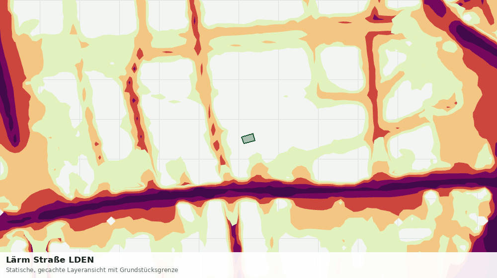 Statische Kartenansicht: Lärm Straße LDEN