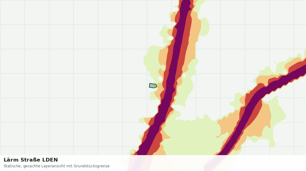 Statische Kartenansicht: Lärm Straße LDEN