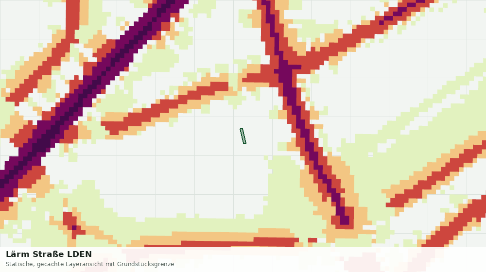 Statische Kartenansicht: Lärm Straße LDEN
