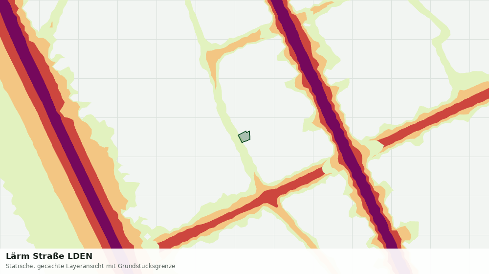 Statische Kartenansicht: Lärm Straße LDEN