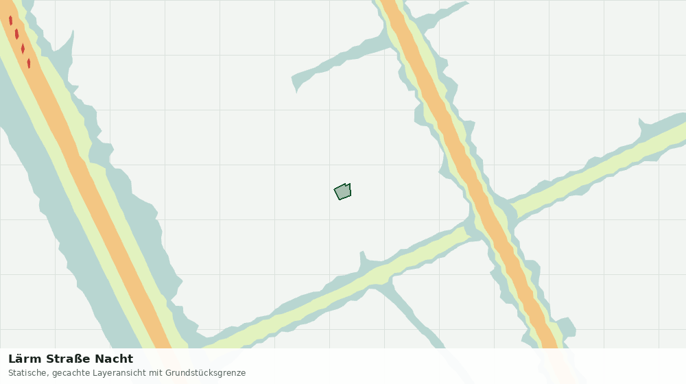 Statische Kartenansicht: Lärm Straße Nacht