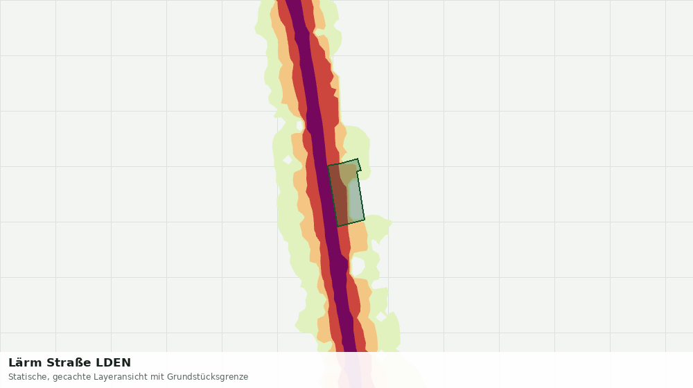 Statische Kartenansicht: Lärm Straße LDEN
