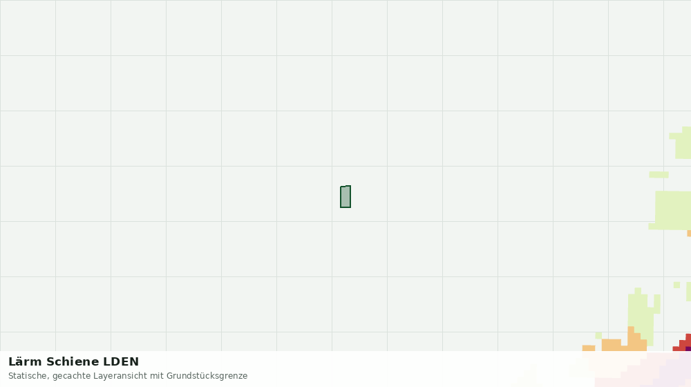 Statische Kartenansicht: Lärm Schiene LDEN