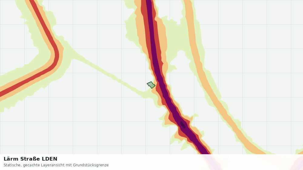 Statische Kartenansicht: Lärm Straße LDEN