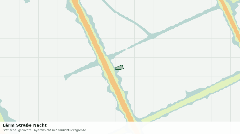 Statische Kartenansicht: Lärm Straße Nacht