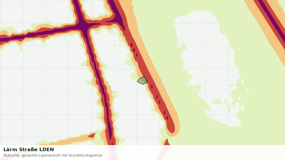Statische Kartenansicht: Lärm Straße LDEN