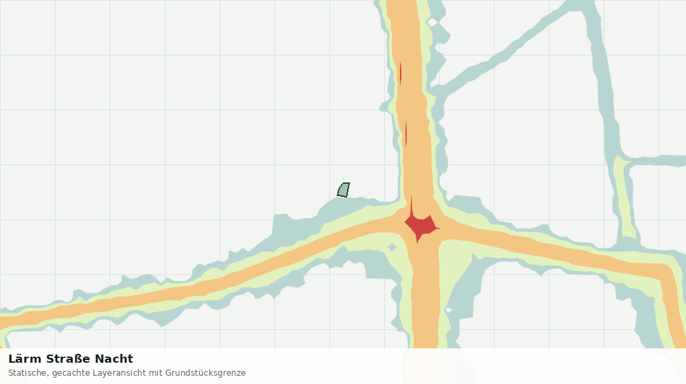 Statische Kartenansicht: Lärm Straße Nacht