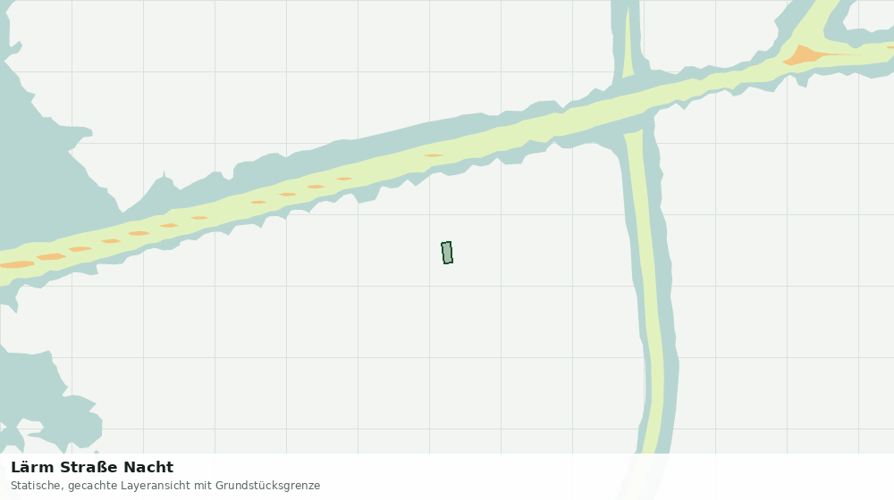 Statische Kartenansicht: Lärm Straße Nacht