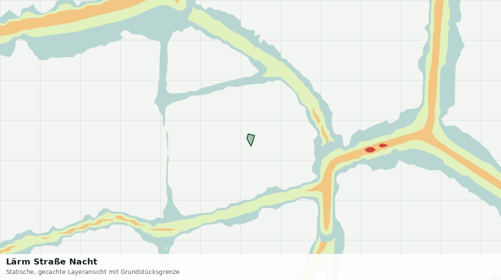 Statische Kartenansicht: Lärm Straße Nacht