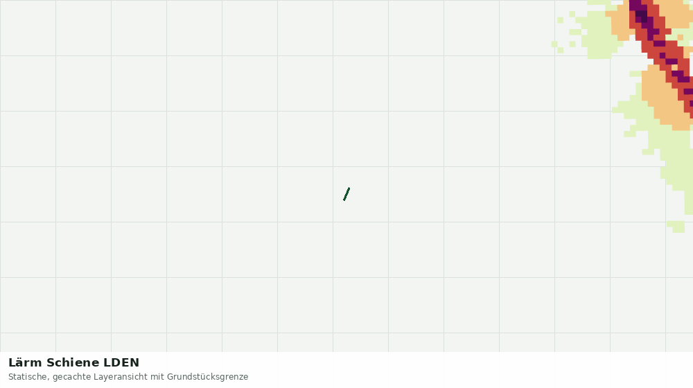 Statische Kartenansicht: Lärm Schiene LDEN