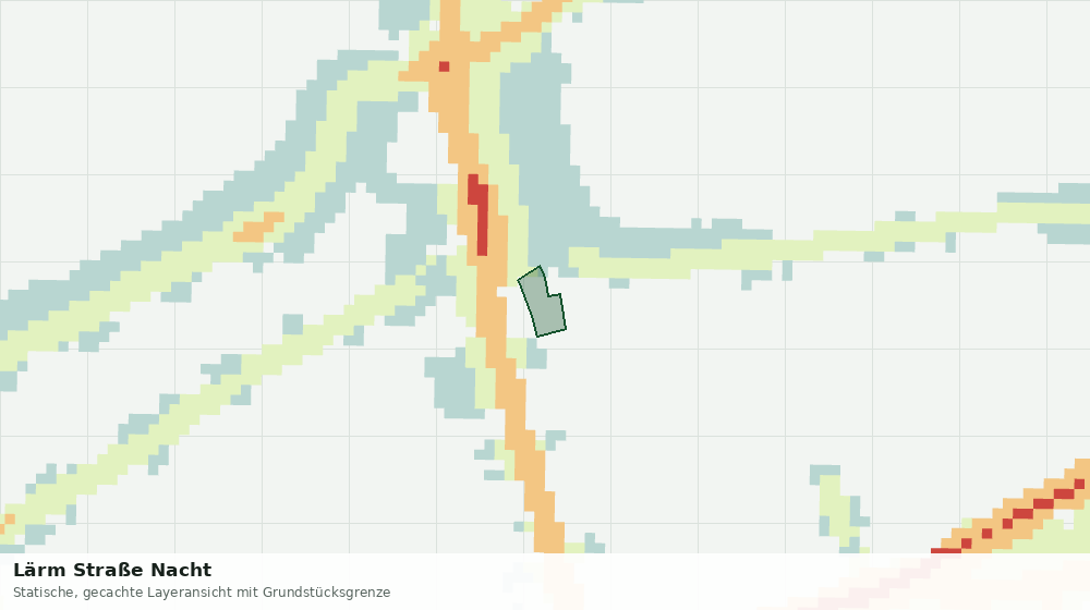 Statische Kartenansicht: Lärm Straße Nacht