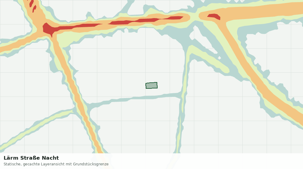 Statische Kartenansicht: Lärm Straße Nacht