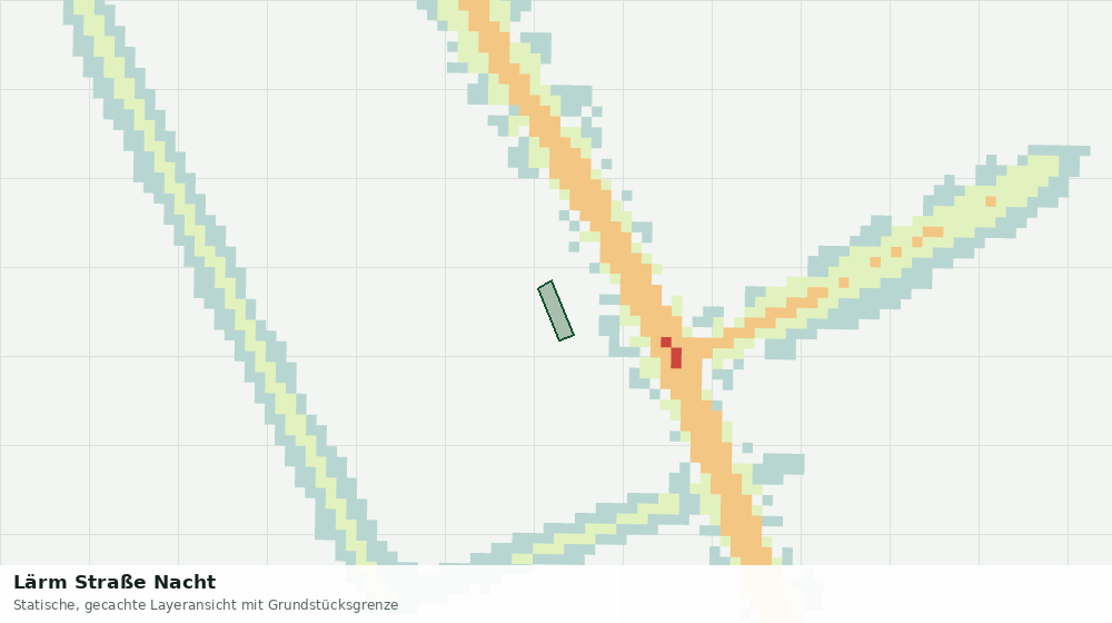 Statische Kartenansicht: Lärm Straße Nacht
