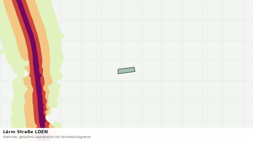 Statische Kartenansicht: Lärm Straße LDEN