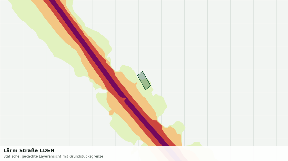 Statische Kartenansicht: Lärm Straße LDEN