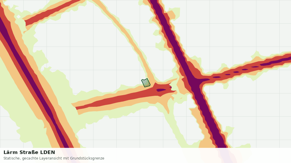 Statische Kartenansicht: Lärm Straße LDEN