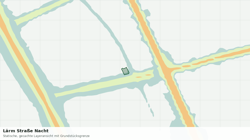 Statische Kartenansicht: Lärm Straße Nacht