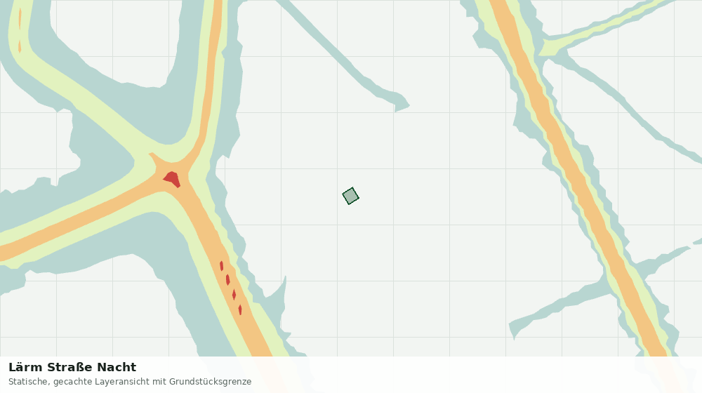 Statische Kartenansicht: Lärm Straße Nacht