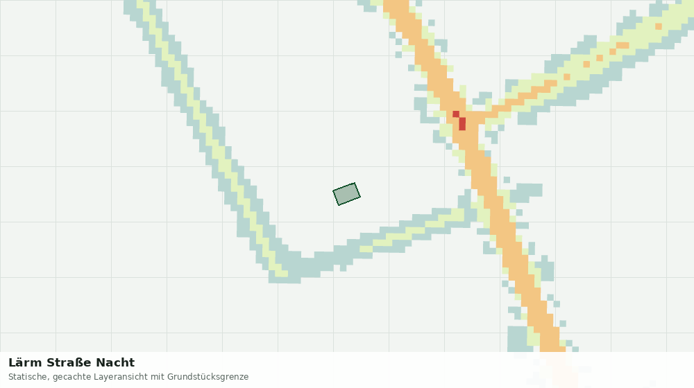 Statische Kartenansicht: Lärm Straße Nacht