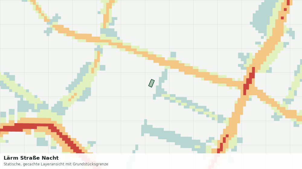 Statische Kartenansicht: Lärm Straße Nacht