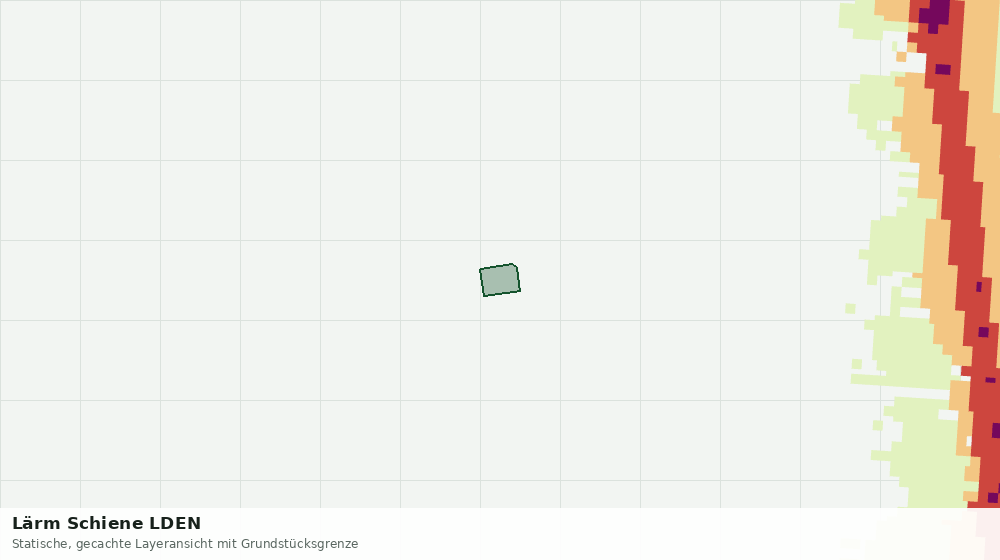 Statische Kartenansicht: Lärm Schiene LDEN