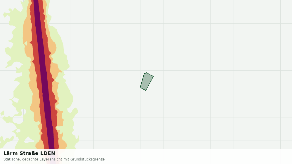 Statische Kartenansicht: Lärm Straße LDEN