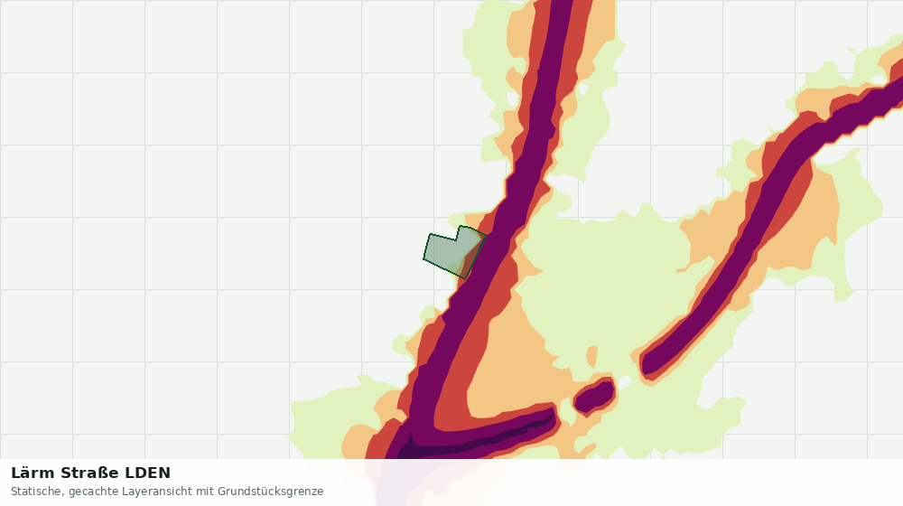 Statische Kartenansicht: Lärm Straße LDEN