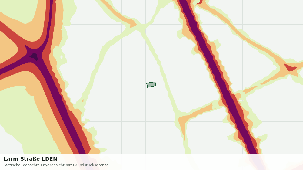 Statische Kartenansicht: Lärm Straße LDEN