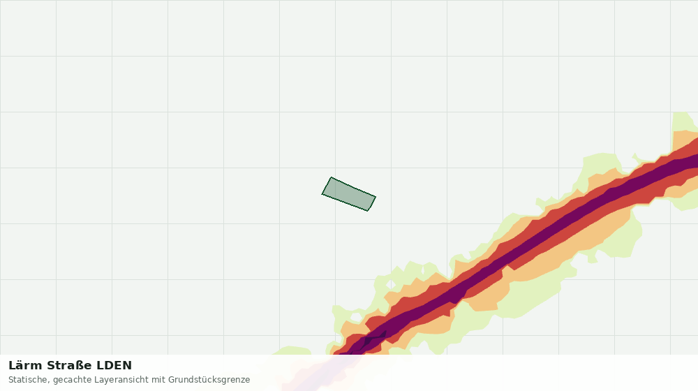 Statische Kartenansicht: Lärm Straße LDEN