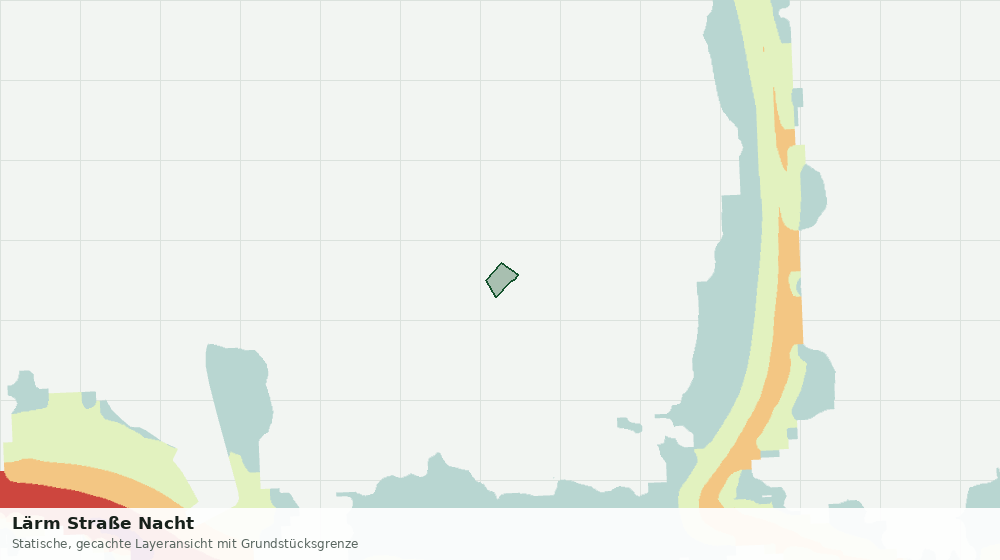 Statische Kartenansicht: Lärm Straße Nacht