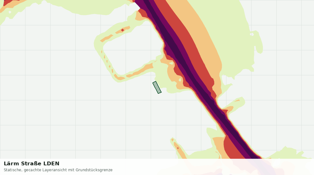 Statische Kartenansicht: Lärm Straße LDEN