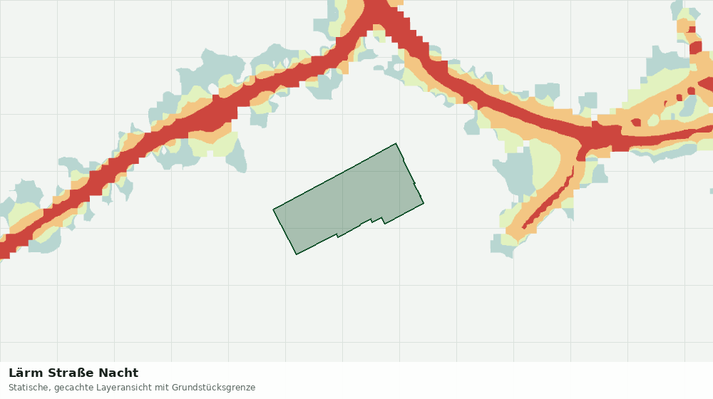 Statische Kartenansicht: Lärm Straße Nacht