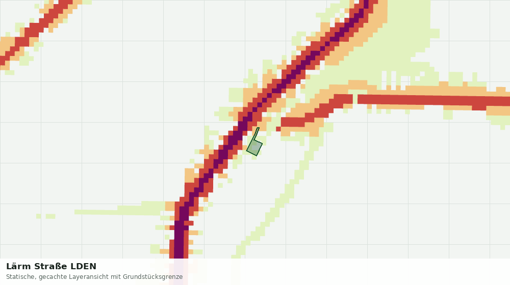 Statische Kartenansicht: Lärm Straße LDEN