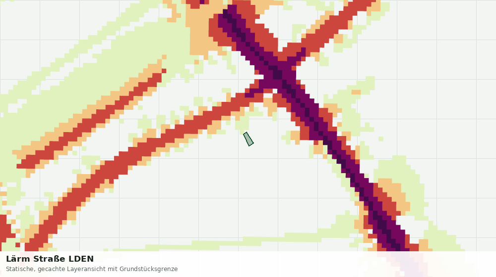 Statische Kartenansicht: Lärm Straße LDEN