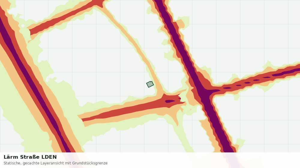 Statische Kartenansicht: Lärm Straße LDEN