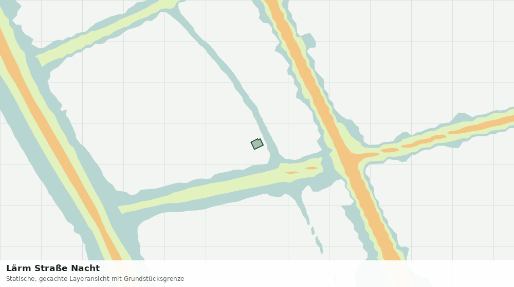 Statische Kartenansicht: Lärm Straße Nacht